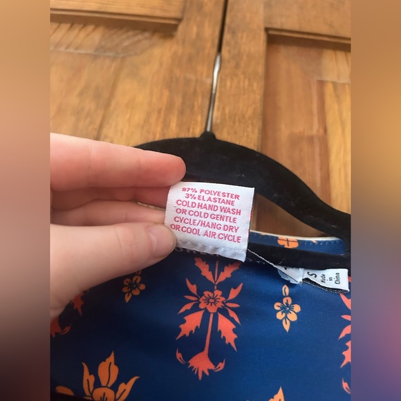 Gretchen Scott Design Women’s Sz S Orange, Pink, & Blue Retro/Mod Inspired Dress - Picture 10 of 16